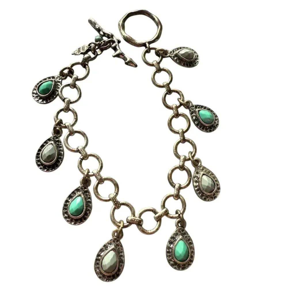 Lucky Brand Silver Tone Toggle Bracelet - Picture 1 of 5